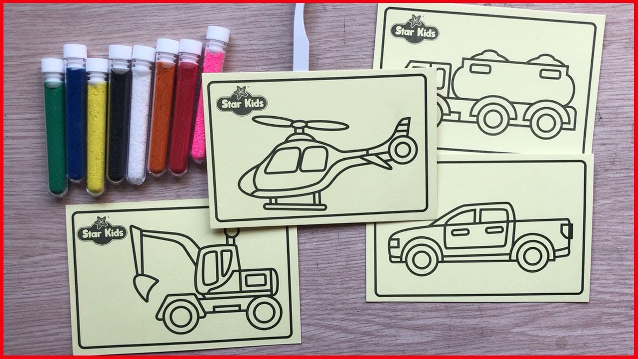 ĐỒ CHƠI T&Ocirc; M&Agrave;U TRANH C&Aacute;T C&Oacute; 8 HŨ C&Aacute;T V&Agrave; 4 BỨC TRANH C&Aacute;T &Ocirc;T&Ocirc; - Sand painting toys (Chim Xinh)