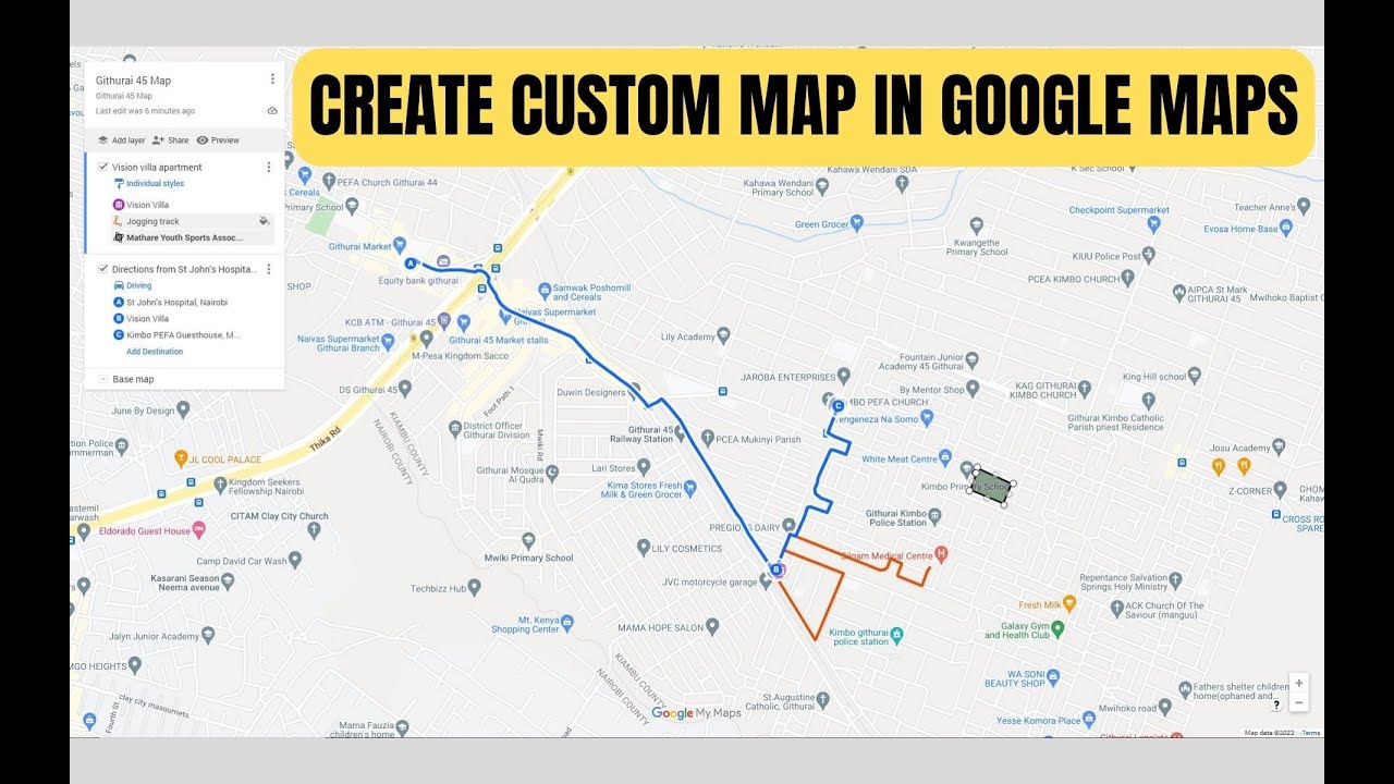 How to Create, Save and Share Custom Maps in Google Maps