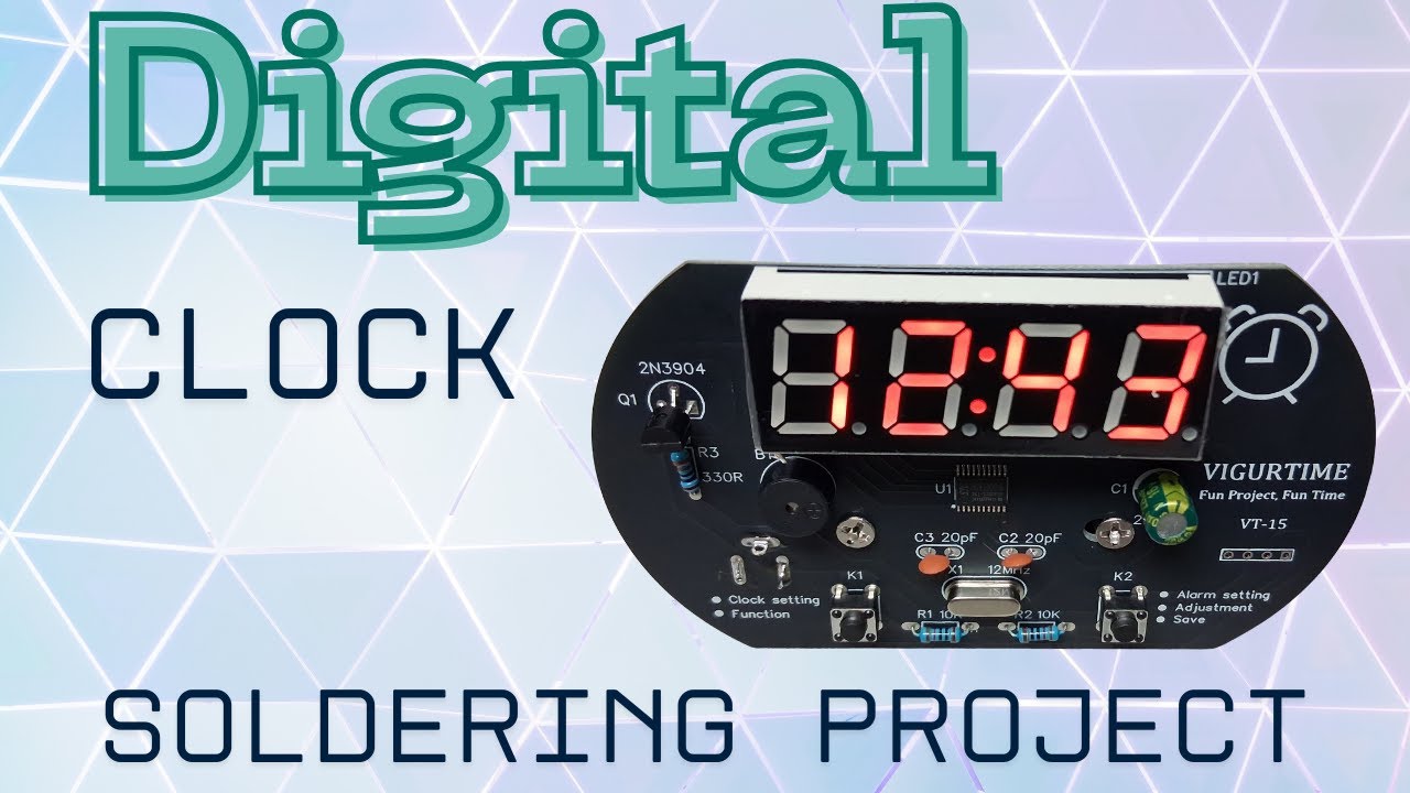 Digital Alarm Clock - Solder Project Kit