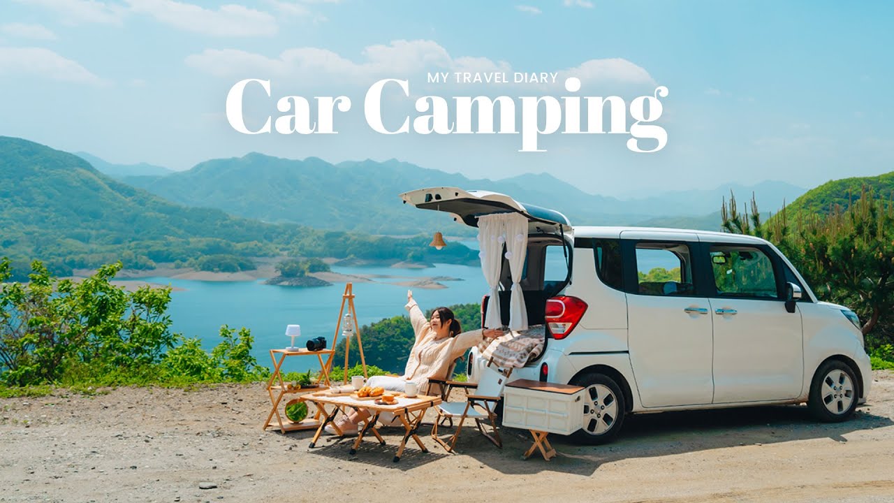 My First Aesthetic Car Camping in Korea! | Korea Travel Vlog