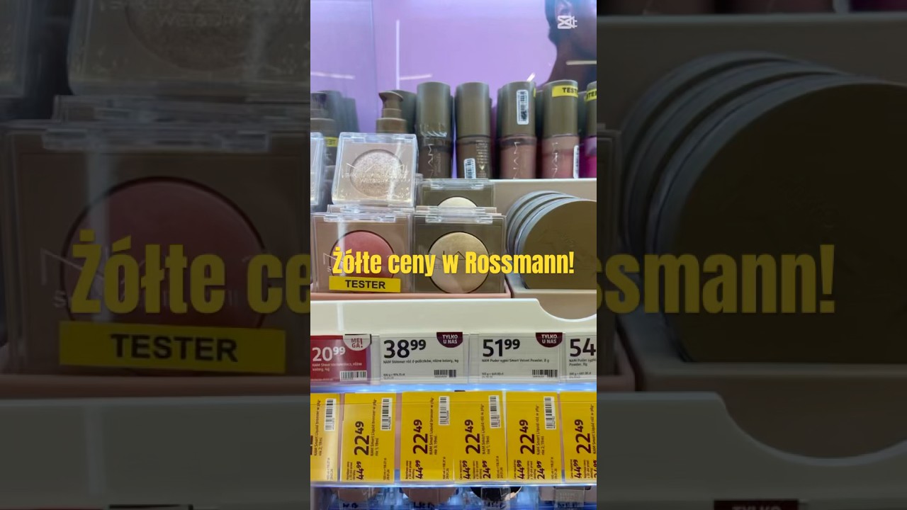 Trochę ż&oacute;łtych cen pojawiło się na p&oacute;łkach z kolor&oacute;wką 😁 #rossmann #z&oacute;łteceny #makijaz #promocje