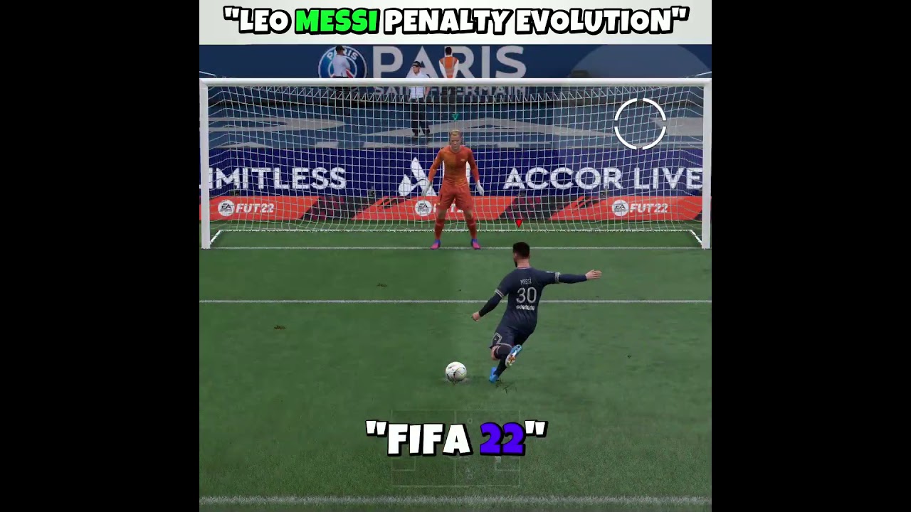 Эволюция пенальти Месси 🔥 от FIFA 18 до FC 26