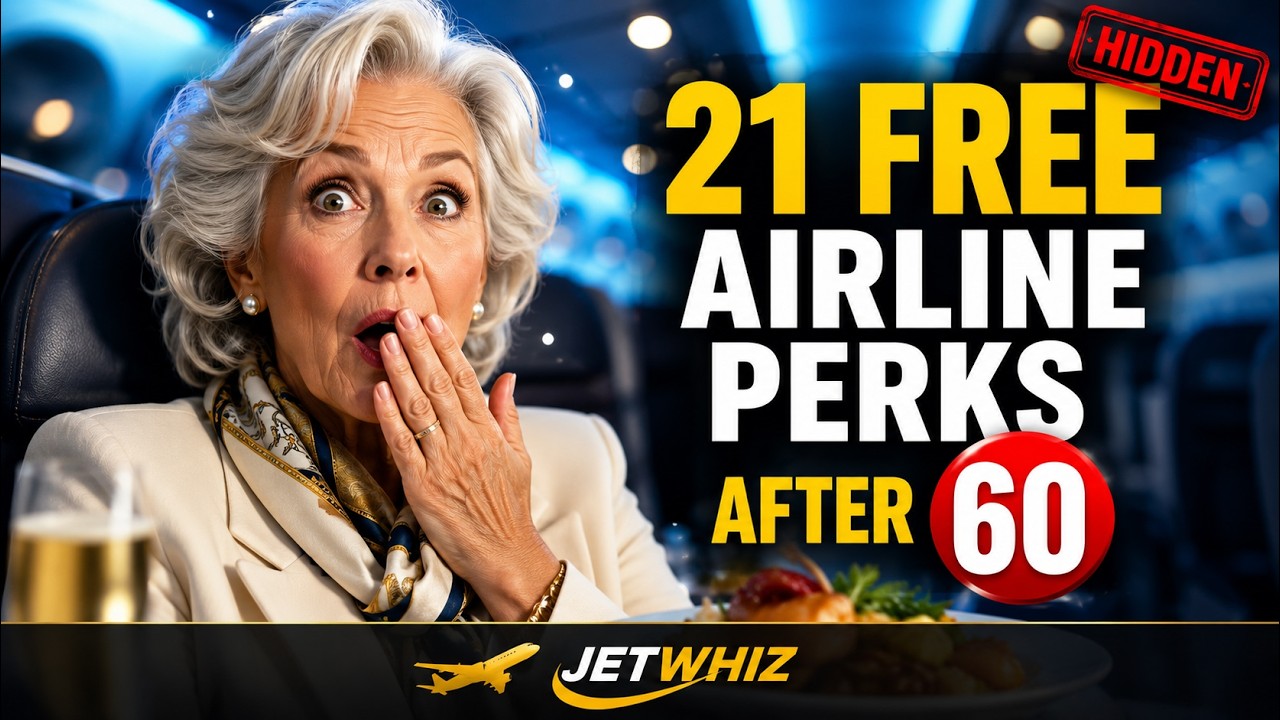 Airlines Don't Want Seniors To Know This (21 FREE Hidden Perks After 60)