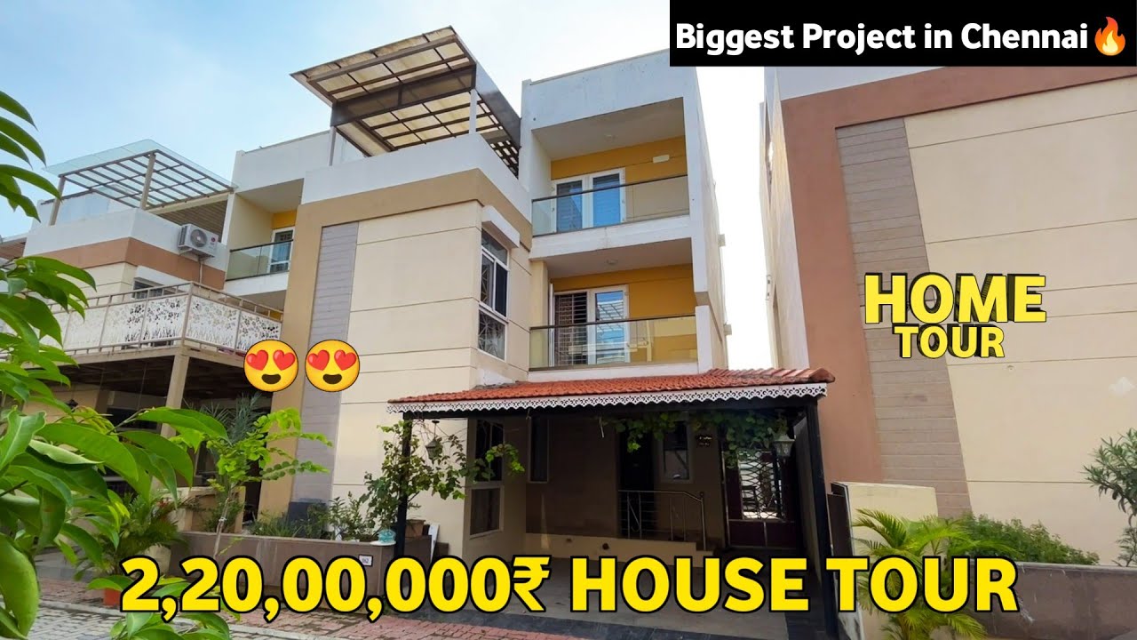 Home Tour of 2.20Crore😱House in Chennai😍One of the Biggest Gated Community in Chennai OMR🔥