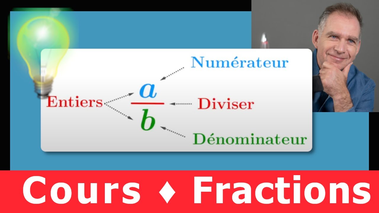 Fractions 🚀 Comprendre ce qu&rsquo;est une fraction (num&eacute;rateur, d&eacute;nominateur) 💪 Cours complet