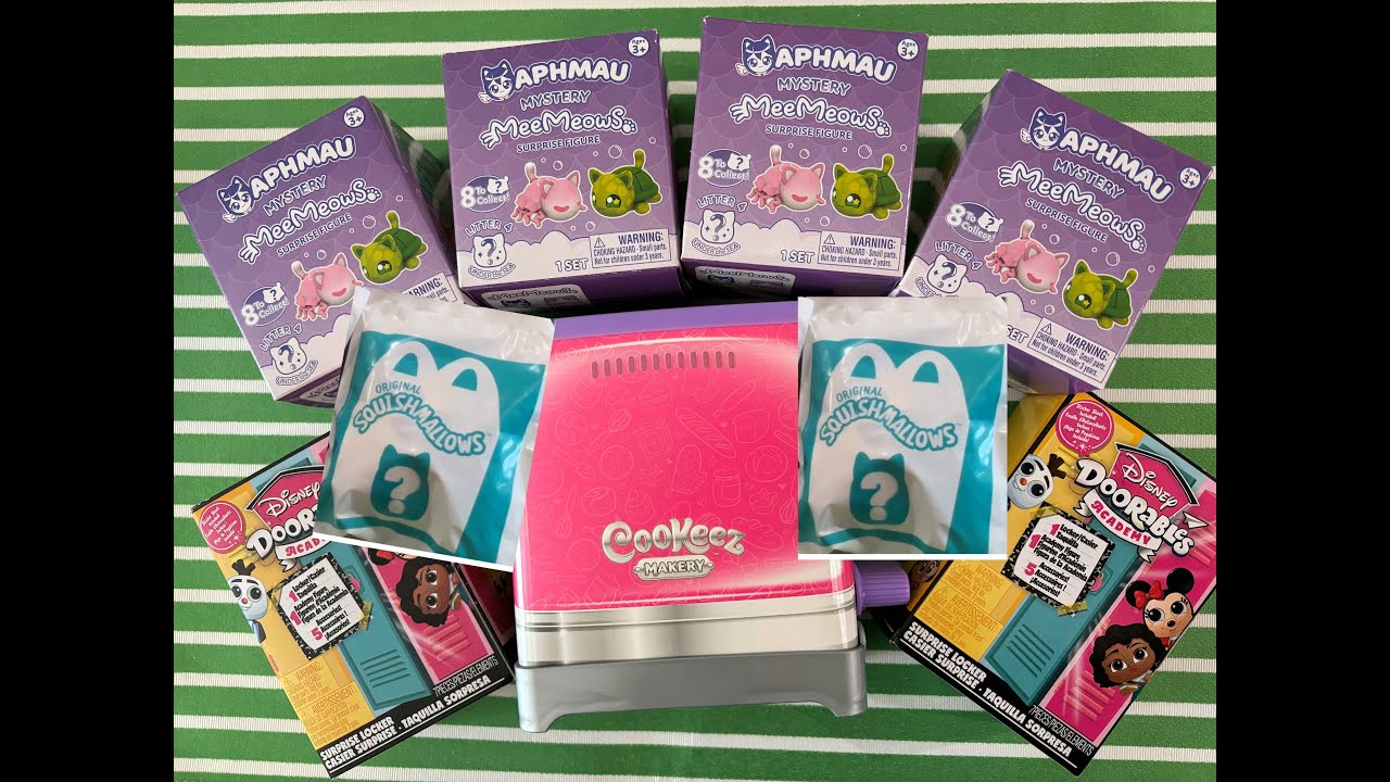 Unboxing Disney Doorables, Aphmau MeeMeows, Cookeez Makery Toasty Treatz & Squishmallows!
