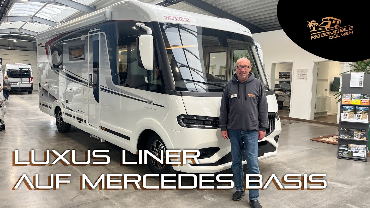 Heckbad Wohnmobil KABE Travel Master I760T - wintertauglicher Luxus Liner auf Mercedes Basis