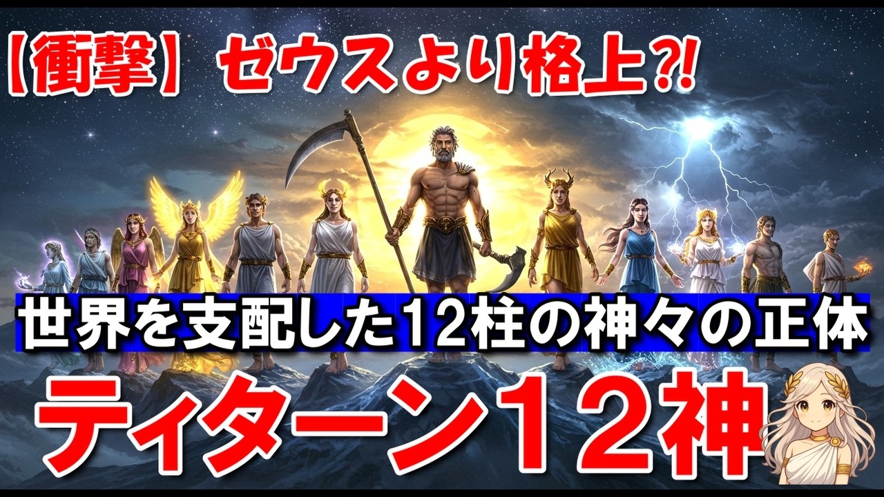 The 12 Titans Explained &mdash; Gods Before Zeus | Greek Mythology|ゼウスが恐れた&ldquo;神々&rdquo;とは？｜ティターン十二神【ギリシャ神話】