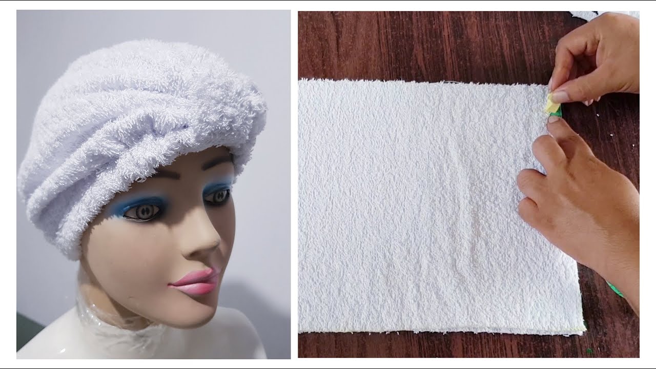 Aprende a confeccionar una Toalla para el Cabello #Tutorial Super Fácil