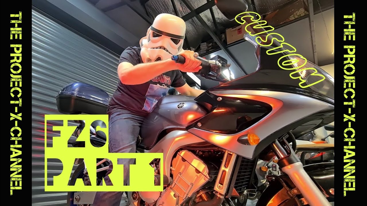 YAMAHA FZ6 CUSTOM FAZER СТРОИТЕЛЬНЫЙ СТРИТФАЙТЕР ЧАСТЬ 1