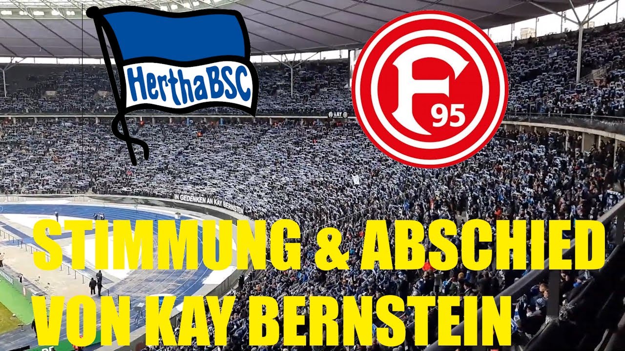 STIMMUNG DER OSTKURVE BEI ABSCHIED VON KAY BERNSTEIN 🥺😢! Hertha BSC 2:2 Düsseldorf 21.01.24