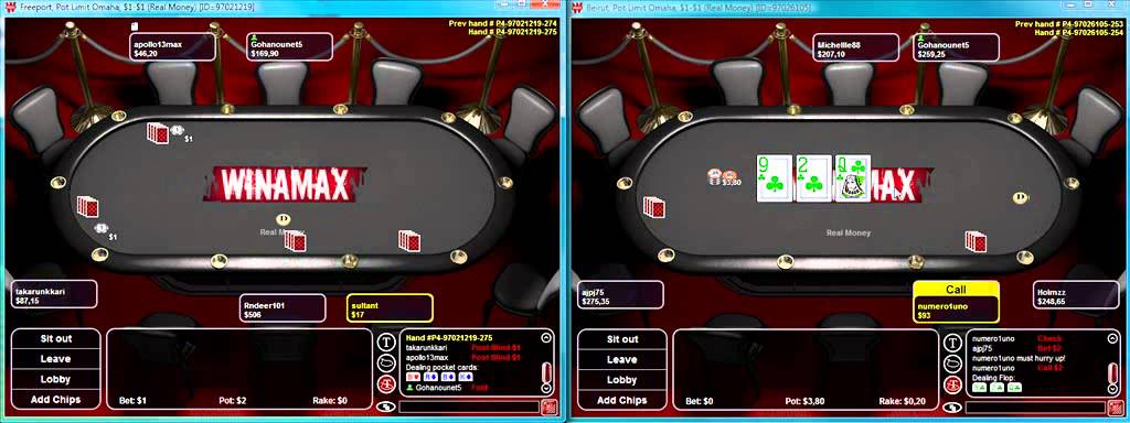 Gohanounet Video Pot Limit Omaha PL100 CG SH