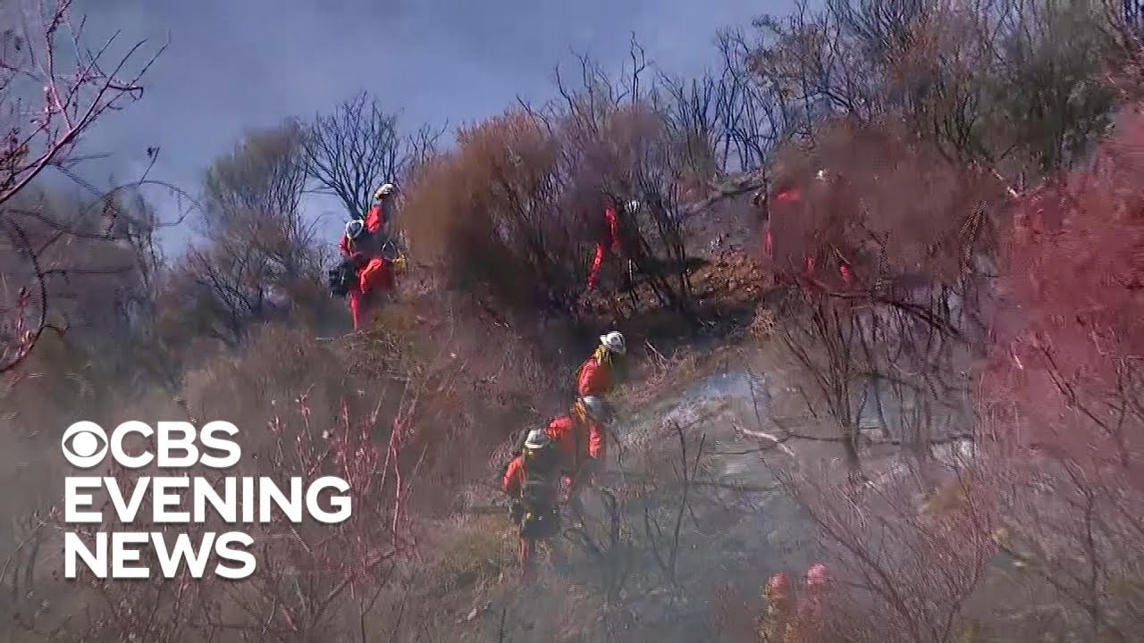 California firefighters battling dry conditions, relentless winds to contain deadly fires