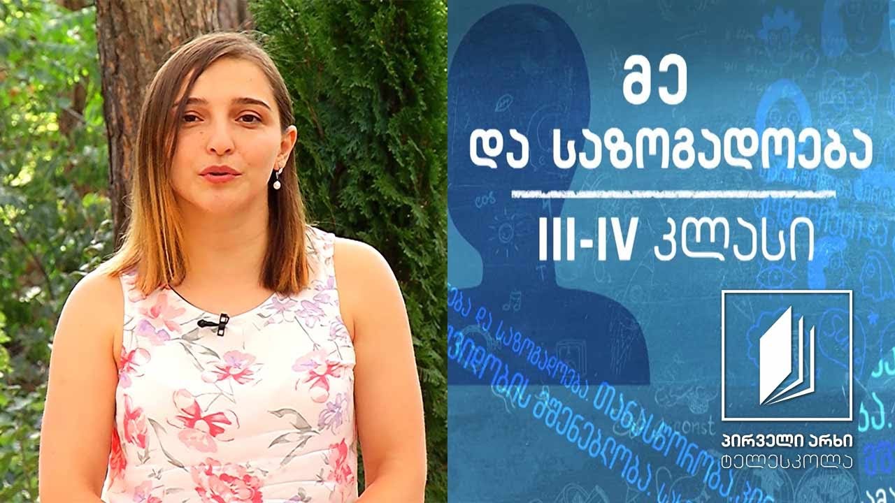 მე და საზოგადოება, III-IV კლასი - სოციალური რეკლამა #ტელესკოლა