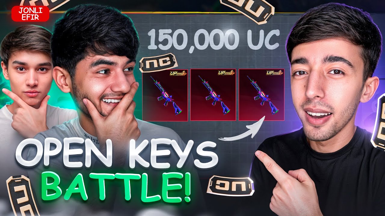 150,000 UC OPEN KEYS BATTLE 🔥 PUBG MOBILE!!!