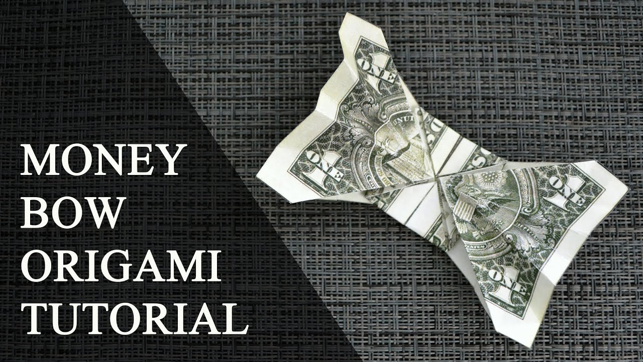 My MONEY BOW | Interesting Dollar Origami | Tutorial DIY by NProkuda