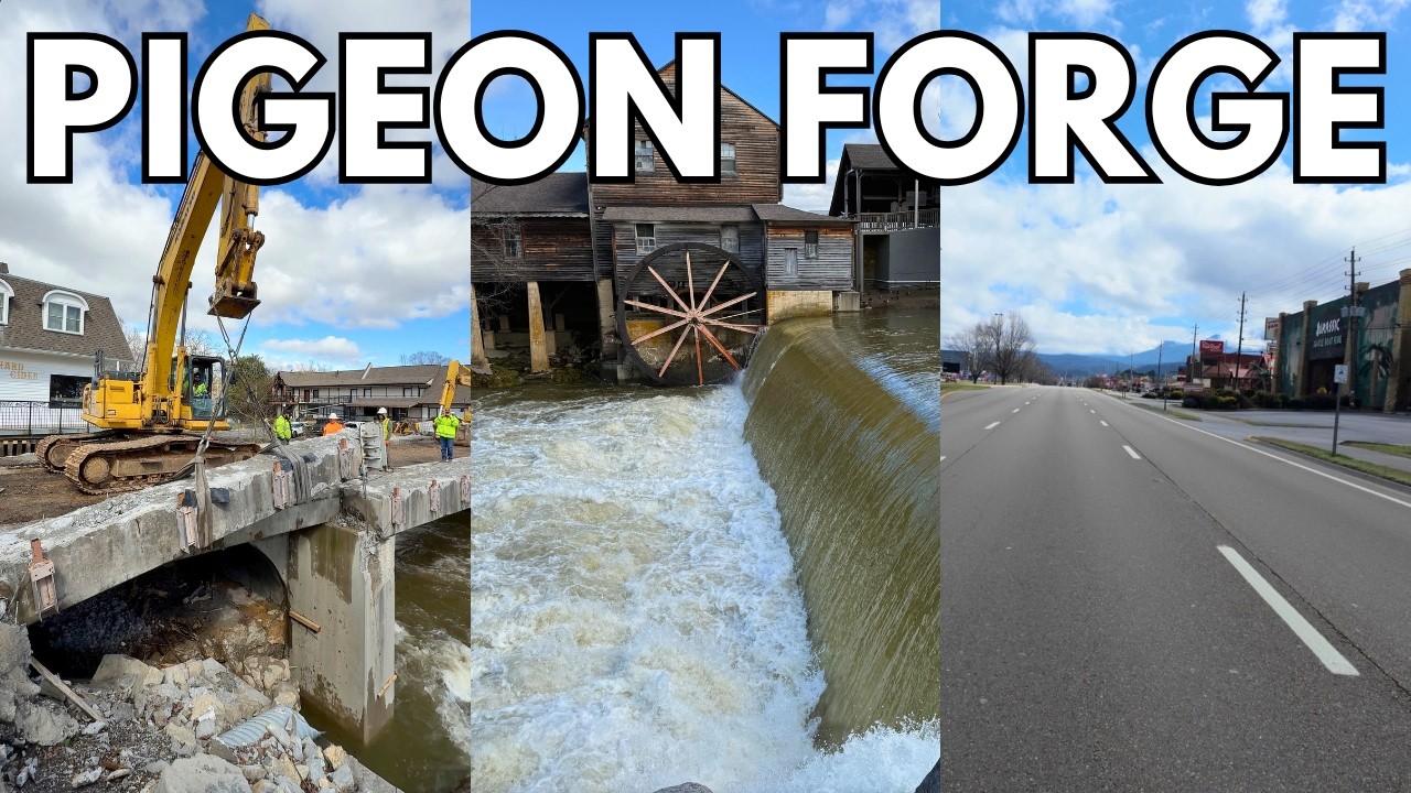 Heavy Rains & Low Pigeon Forge Crowds | Old Mill Bridge Demolition & More!
