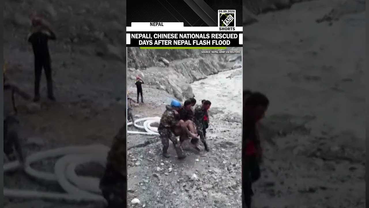 Nepali, Chinese nationals rescued from tunnel days after devastating flash flood in Nepal