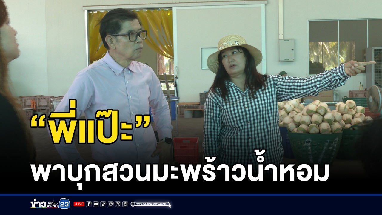 “พี่แป๊ะ” พาบุกสวนมะพร้าวน้ำหอม l ตลาดข่าว - ข่าวเช้าเวิร์คพอยท์ l 19 มี.ค.69