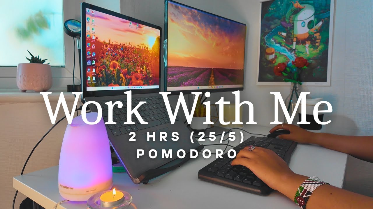 Work With Me | 2-Hour Pomodoro Deep Focus (25-5) | Cozy Autumn LoFi Music 🍂