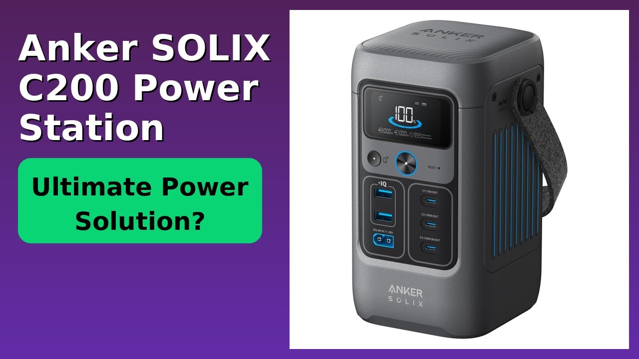 REVIEW (2026): Anker SOLIX C200 Power Station. ESSENTIAL details.