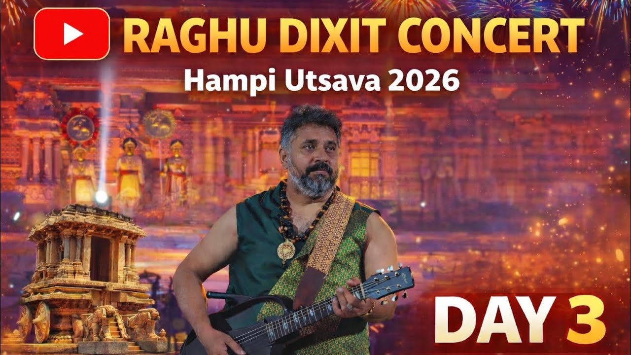 Raghu Dixit Live concert🥹 | Day 255 #vlog #hampi #viral #hampiutsava
