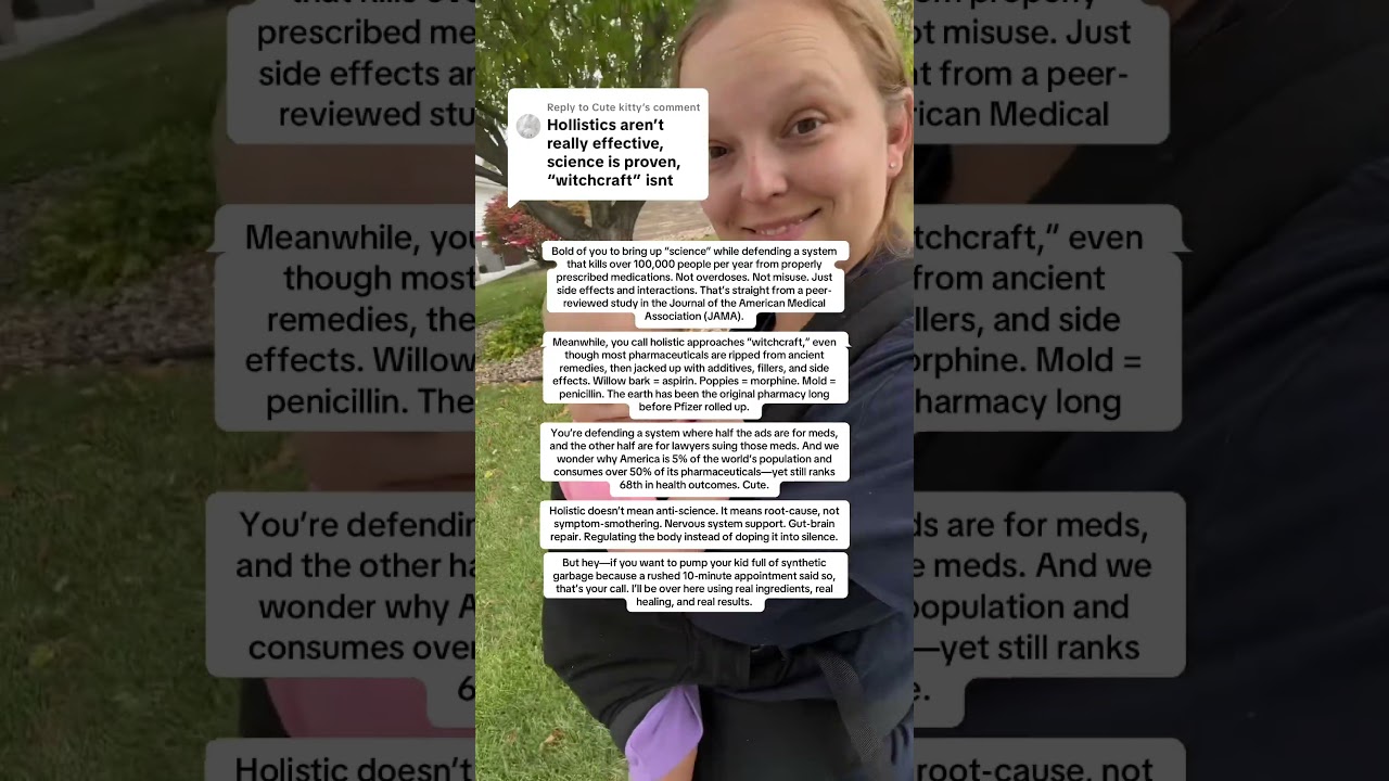 Replying to @Cute kitty some people&hellip;  🙄 #holisticmom #girlmom #bigpharma