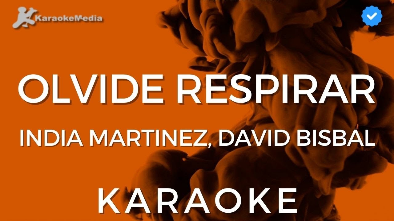 India Martinez, David Bisbal - Olvide respirar (KARAOKE) [Instrumental con coros]