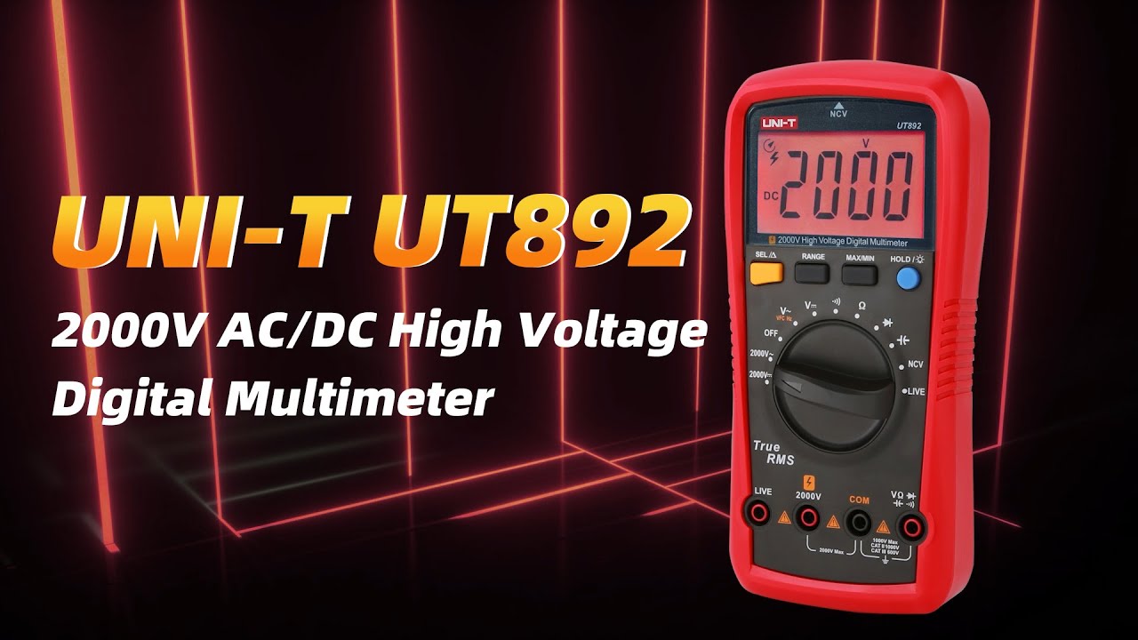 UNI-T UT892 2000V AC/DC High Voltage Digital Multimeter Overview