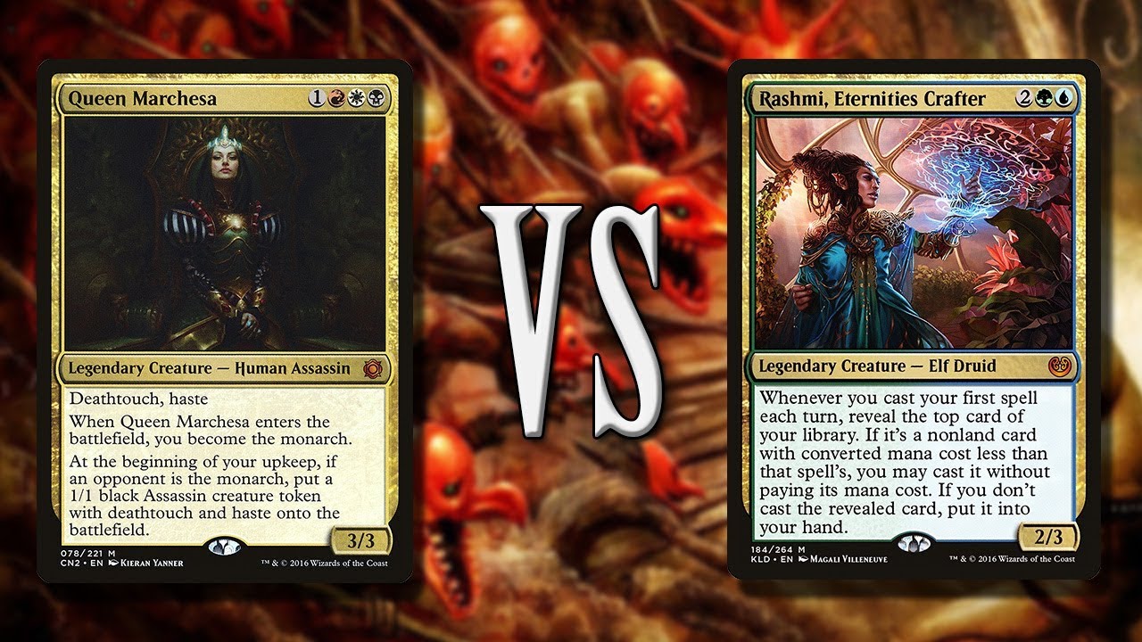 Queen Marchesa vs Rashmi | 1v1 Commander EDH gameplay | eedi H tribalkai