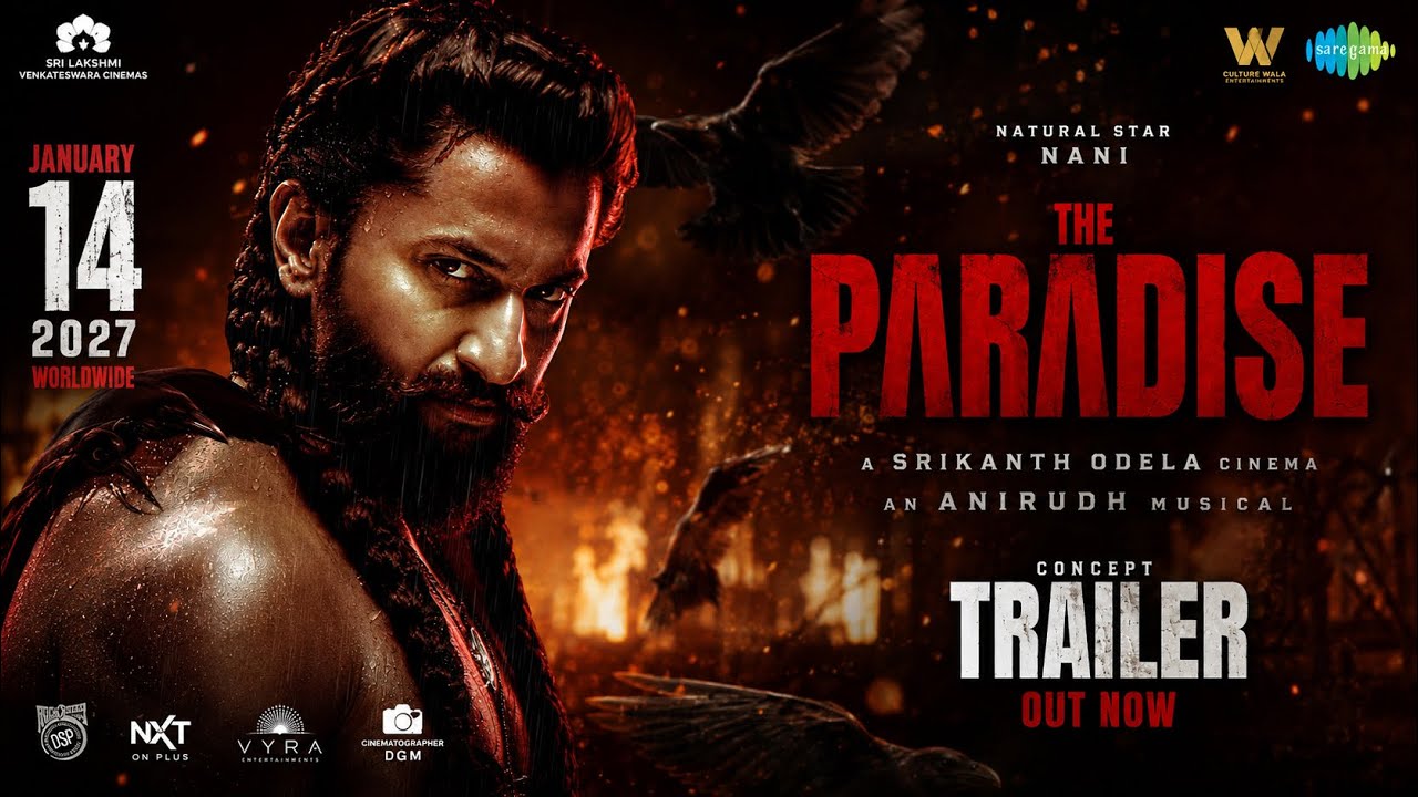 The Paradise Trailer | Nani | Srikanth Odela | Anirudh | Nani Paradise Trailer 