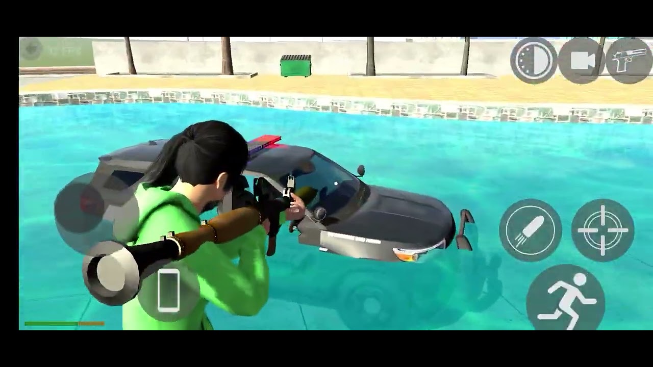 Police ko lekar swimming 🥽 pul kud gaya ghar ke upar se||#policebharti #swimmingpool #gameplay 🔖🪄