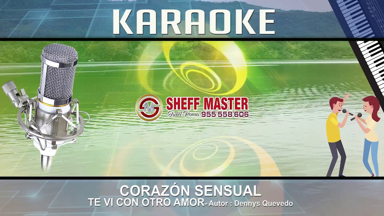 y2mate com   KARAOKE     te vi con otro amor    Corazon sensual 2020   Sheff Master 1080p