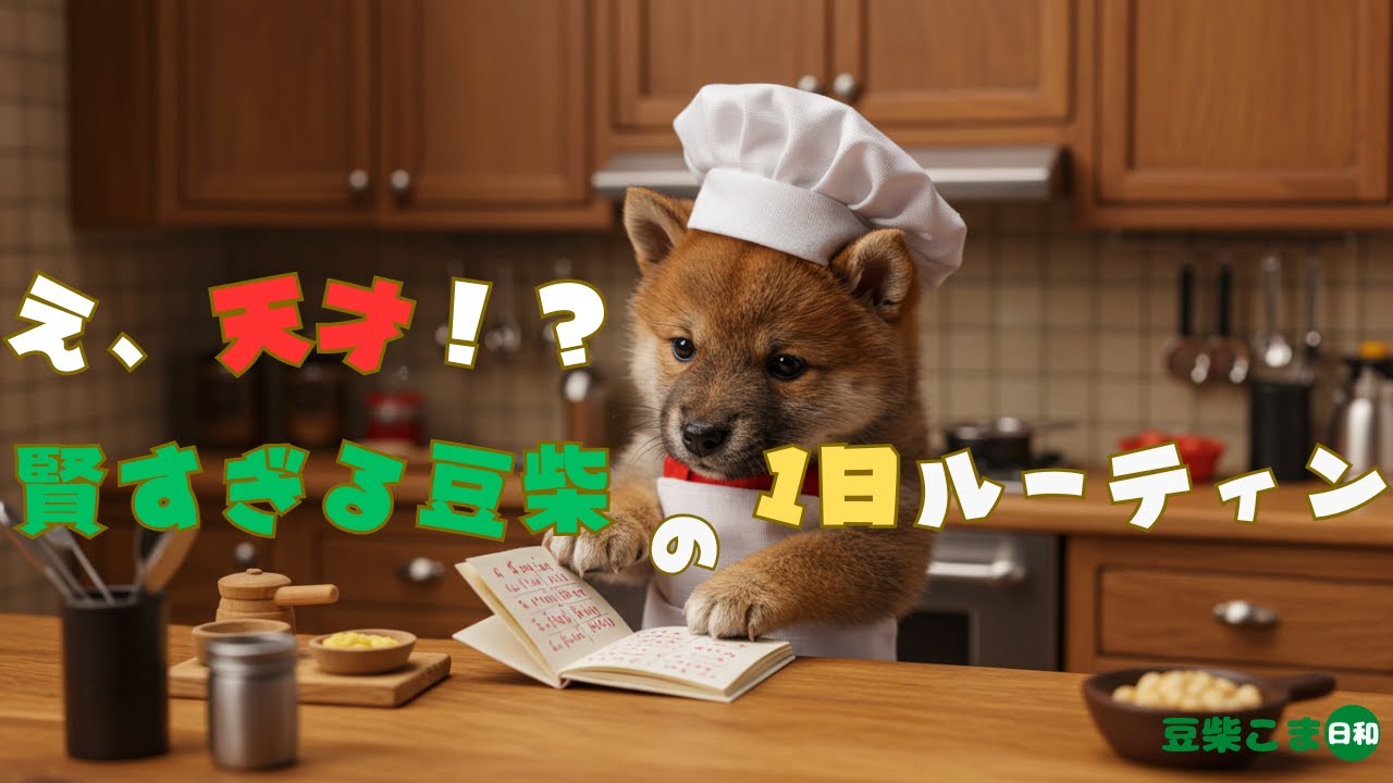 【行動がもはや人間！？】　かわいい豆柴こまのかわいすぎる毎日をのぞき見👀✨