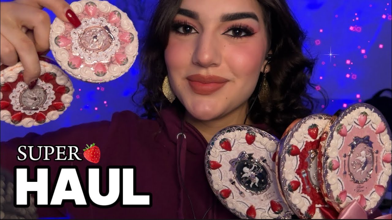 ASMR SUPER HAUL DE MAQUILLAJE 🌸 Nueva Colección de Flower Knows🍓