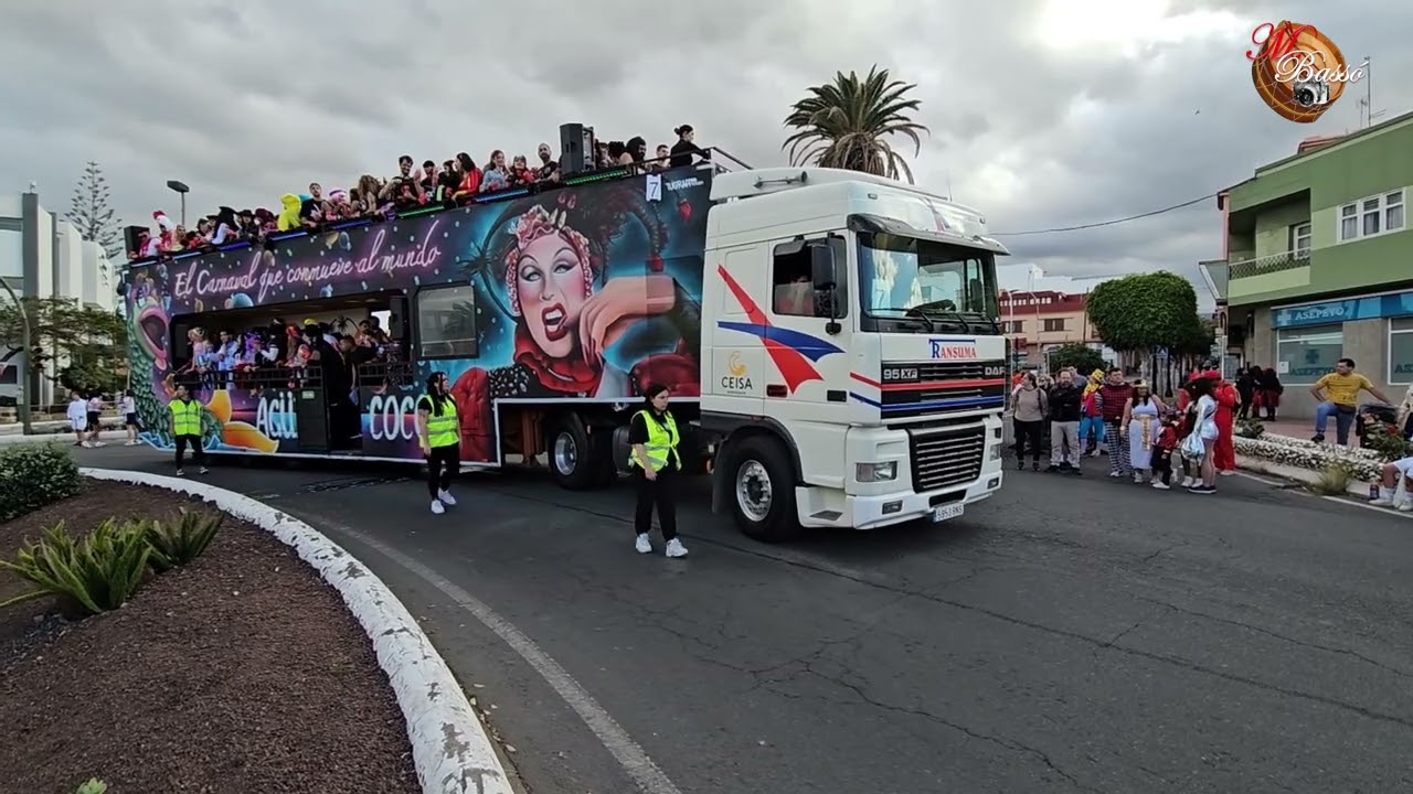 1ª PARTE CABALGATA CARNAVAL DE TELDE. 2024.