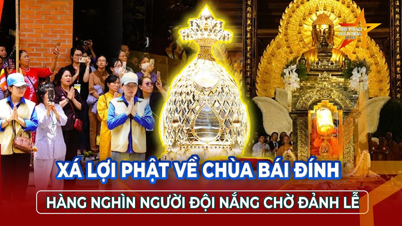 Dòng người nối dài vào CHIÊM BÁI XÁ LỢI PHẬT tại chùa Bái Đính - Ninh Bình| TTVH
