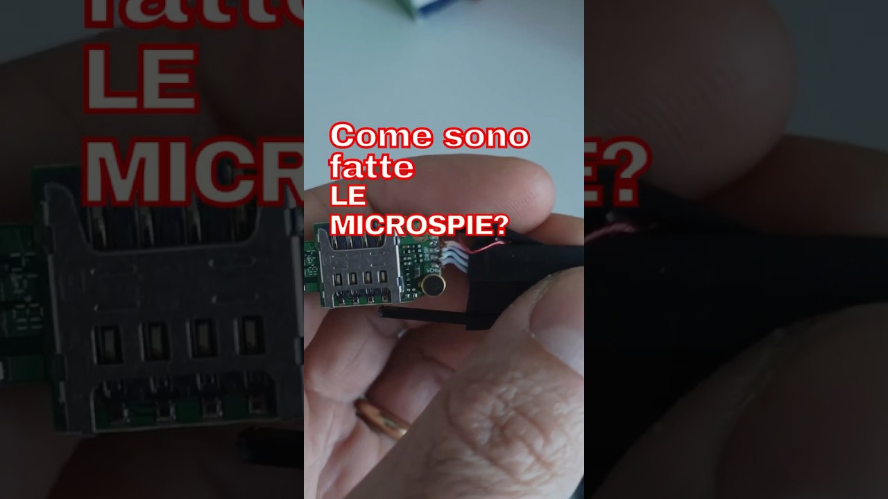 Come sono fatte le microspie? #shorts