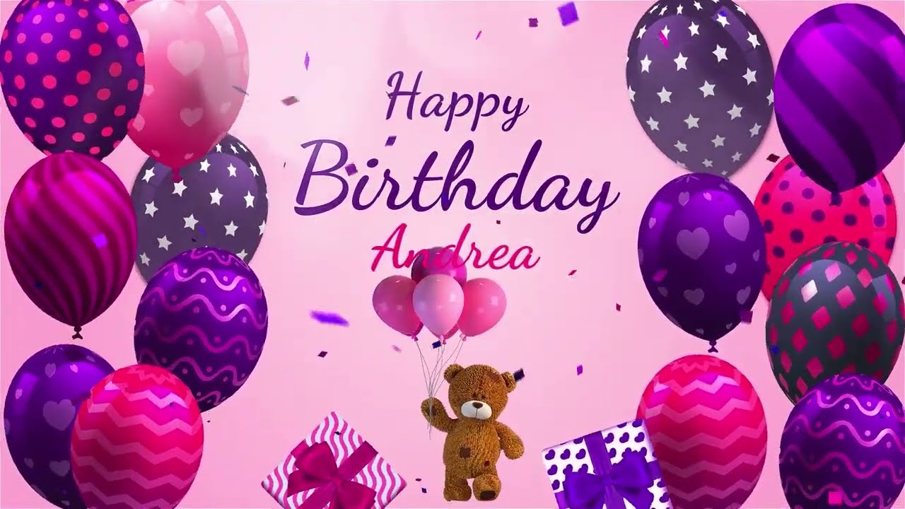 Happy Birthday Andrea | Andrea Happy Birthday Song