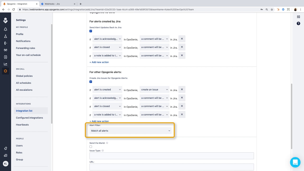 Integrating Opsgenie and Jira Software (Cloud)
