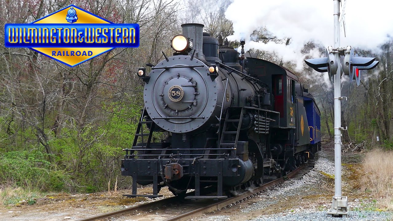 Wilmington & Western 58: Steaming into Spring in Delaware (4K)