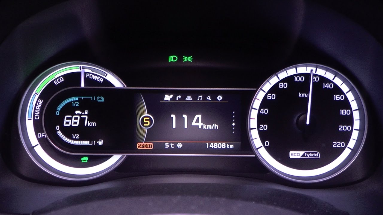 2017 Kia Niro 1.6 GDI Hybrid 141 HP 0-100 km/h Acceleration