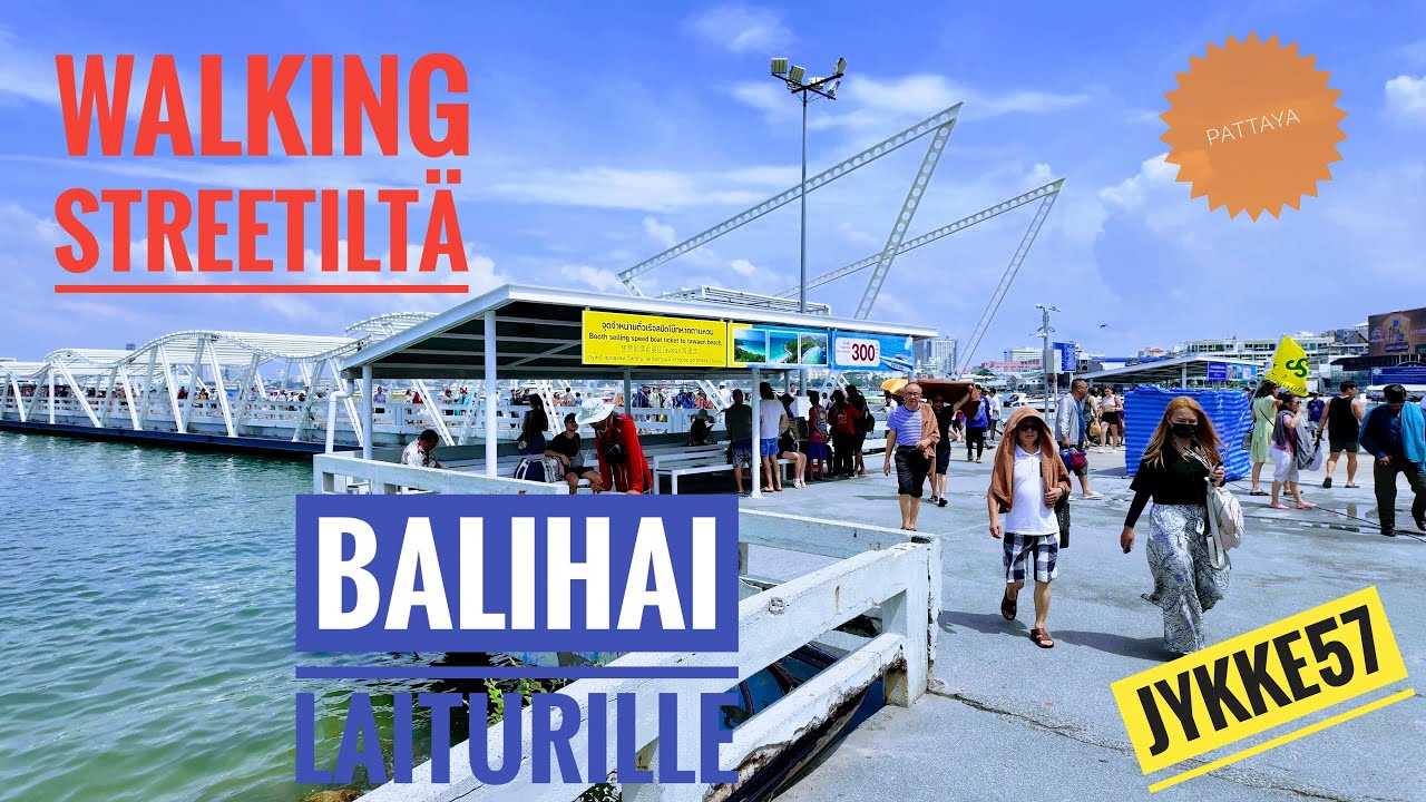 Walking Street via BaliHai pier, Walking Streetiltä BaliHai laiturille