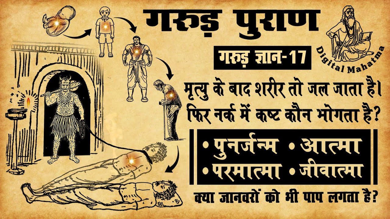 •पुर्नजन्म •आत्मा •परमात्मा •जीवात्मा | Garud Puran | गरुड़  ज्ञान - 17 | Digital Mahatma