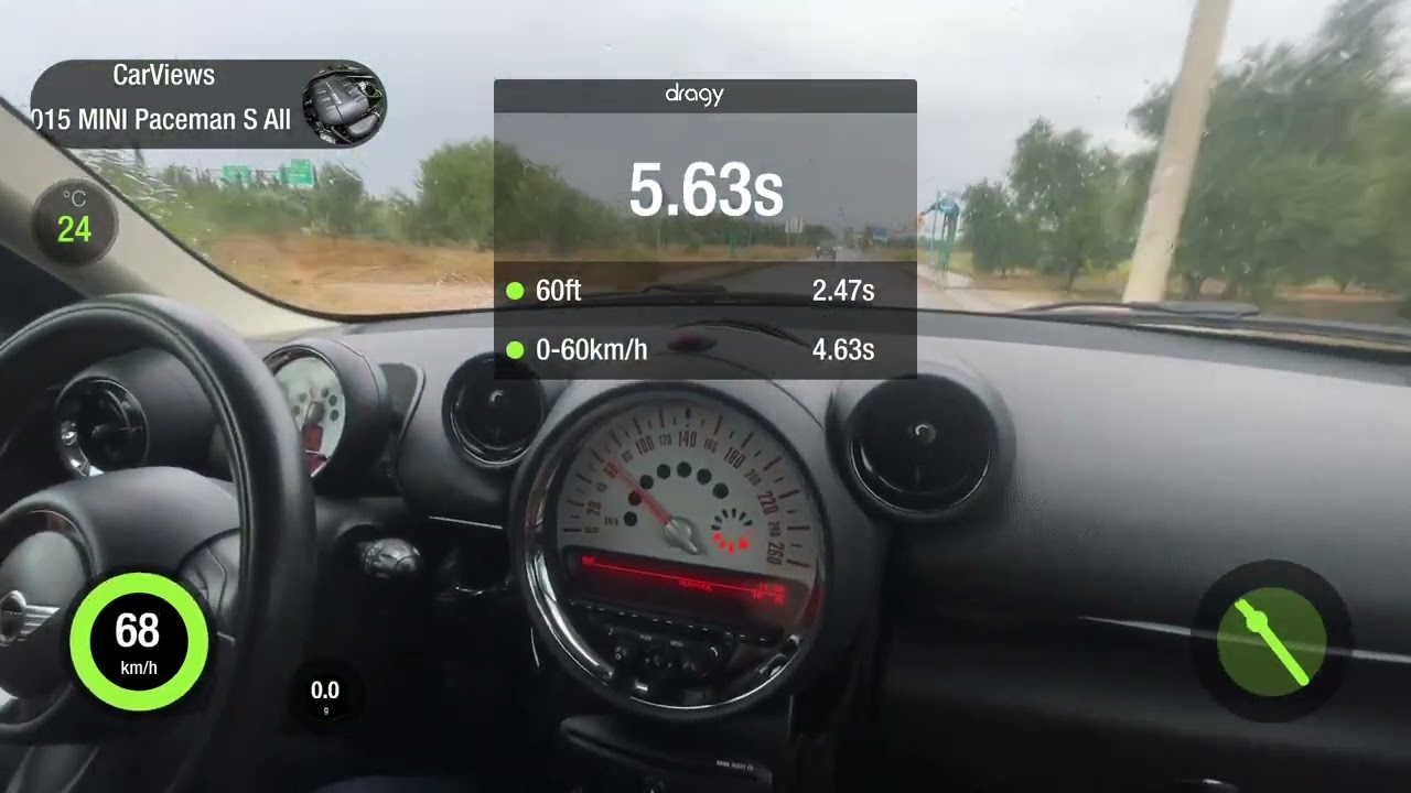 Mini Paceman S All 4 Manual MY2015 Acceleration Test | Dragy DR70 | Subscribe for more!