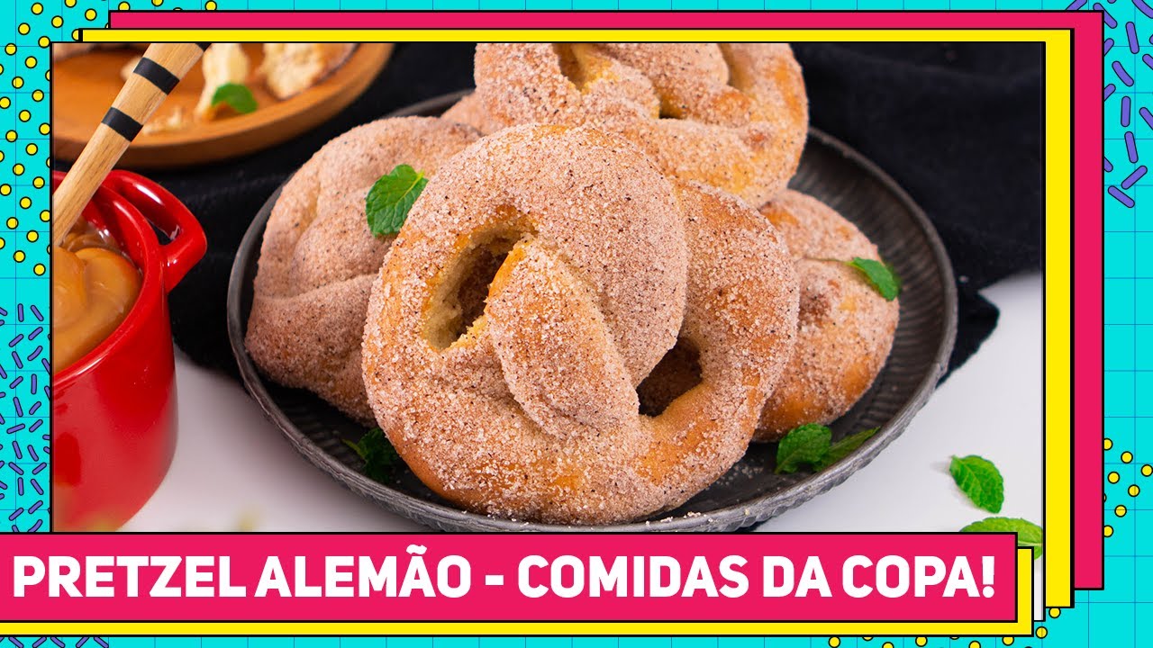 Comida de Rua: Como fazer PRETZEL de Shopping! Receita fácil passo a passo | Receitas de Minuto 791