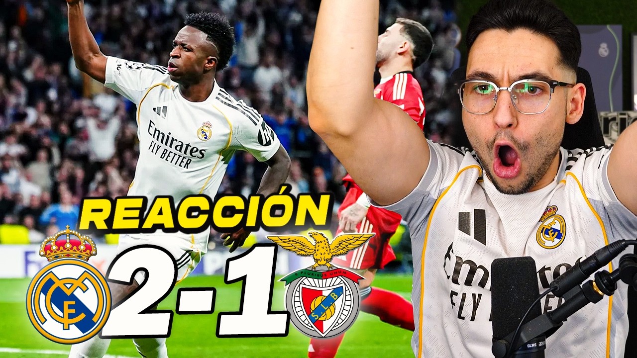 REACCIONES DE UN HINCHA al Real Madrid vs Benfica 2-1 *A OCTAVOS* | ByDiegoX10