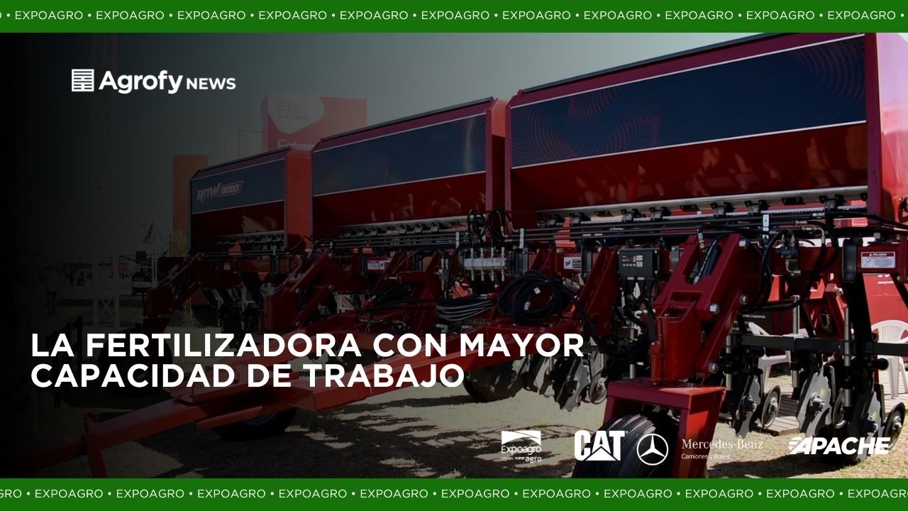 La más grande del mercado: lanzan la fertilizadora incorporadora de 10.000 litros en Expoagro