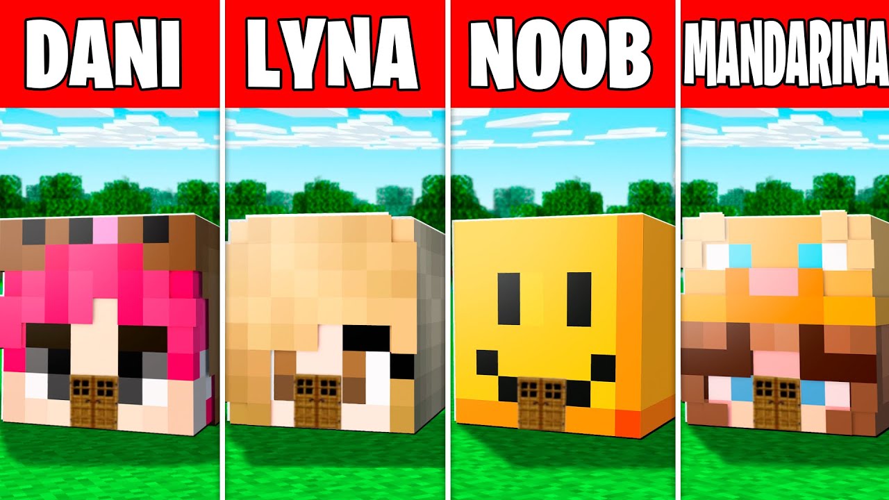 CASA VS CASA DE LYNA Y SUS AMIGOS EN MINECRAFT