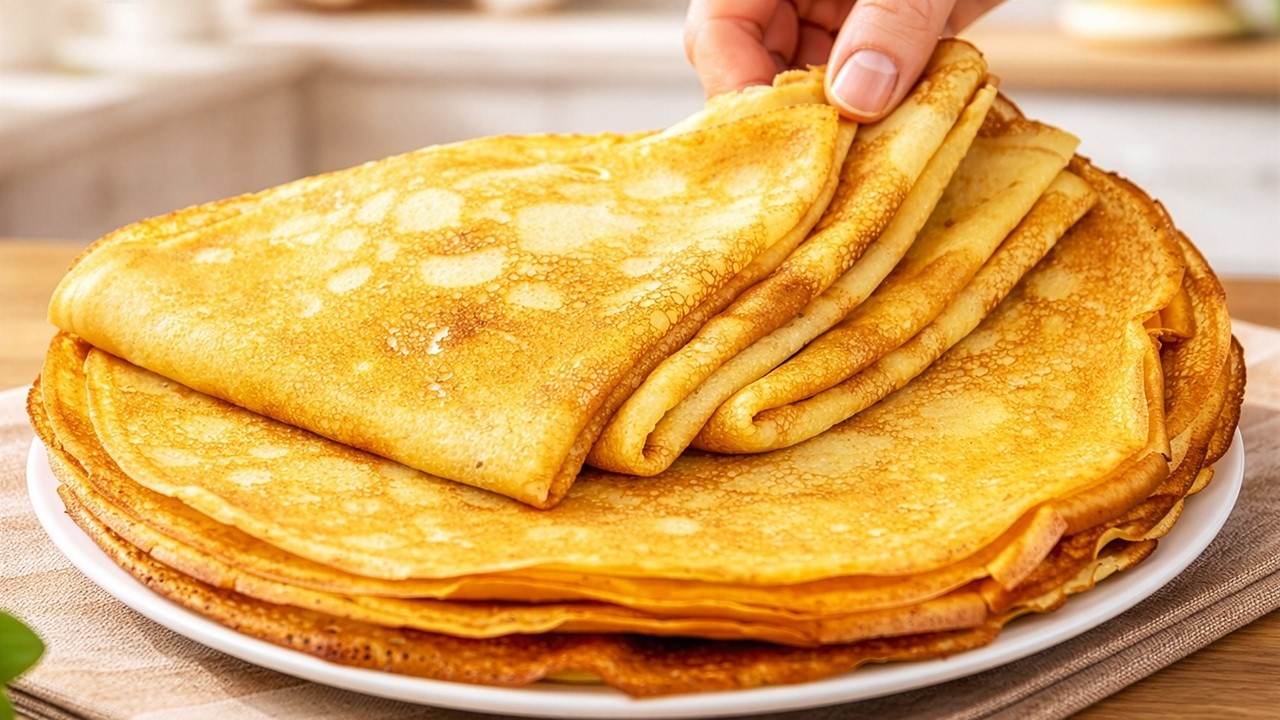 Perfekte Pfannkuchen in 10 Minuten! Einfach und gelingsicher